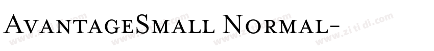 AvantageSmall Normal字体转换